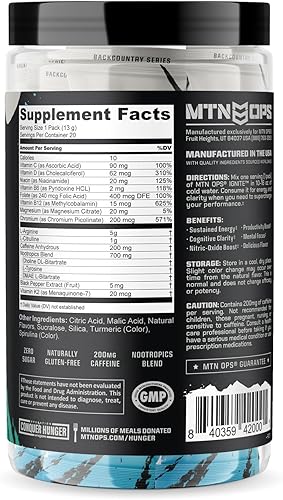 Vista 63 de MTN OPS Ignite Trail Packs - Mezcla de bebida energética sobrealimentada, sangre de tigre, sangre de tigre