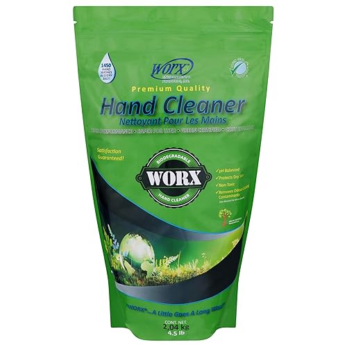 WORX - Limpiador de manos biodegradable bolsa de pie de 45 libras 7196oz 45 libras WORX - Limpiador de manos biodegradable bolsa de pie de 45 libras 7196oz 45 libras