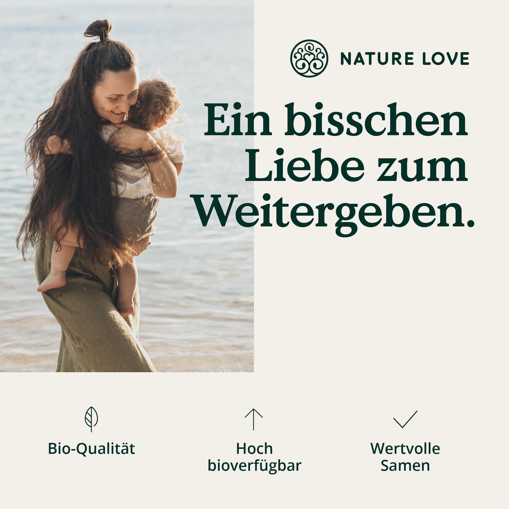 NATURE LOVE® Bio Bockshornklee Kapseln - 240 Stück - Hochdosiert mit 2600mg je Tagesdosis (650mg je Kapsel) - Fenugreek bio zertifiziert - frei von Zusätzen, vegan in Deutschland produziert