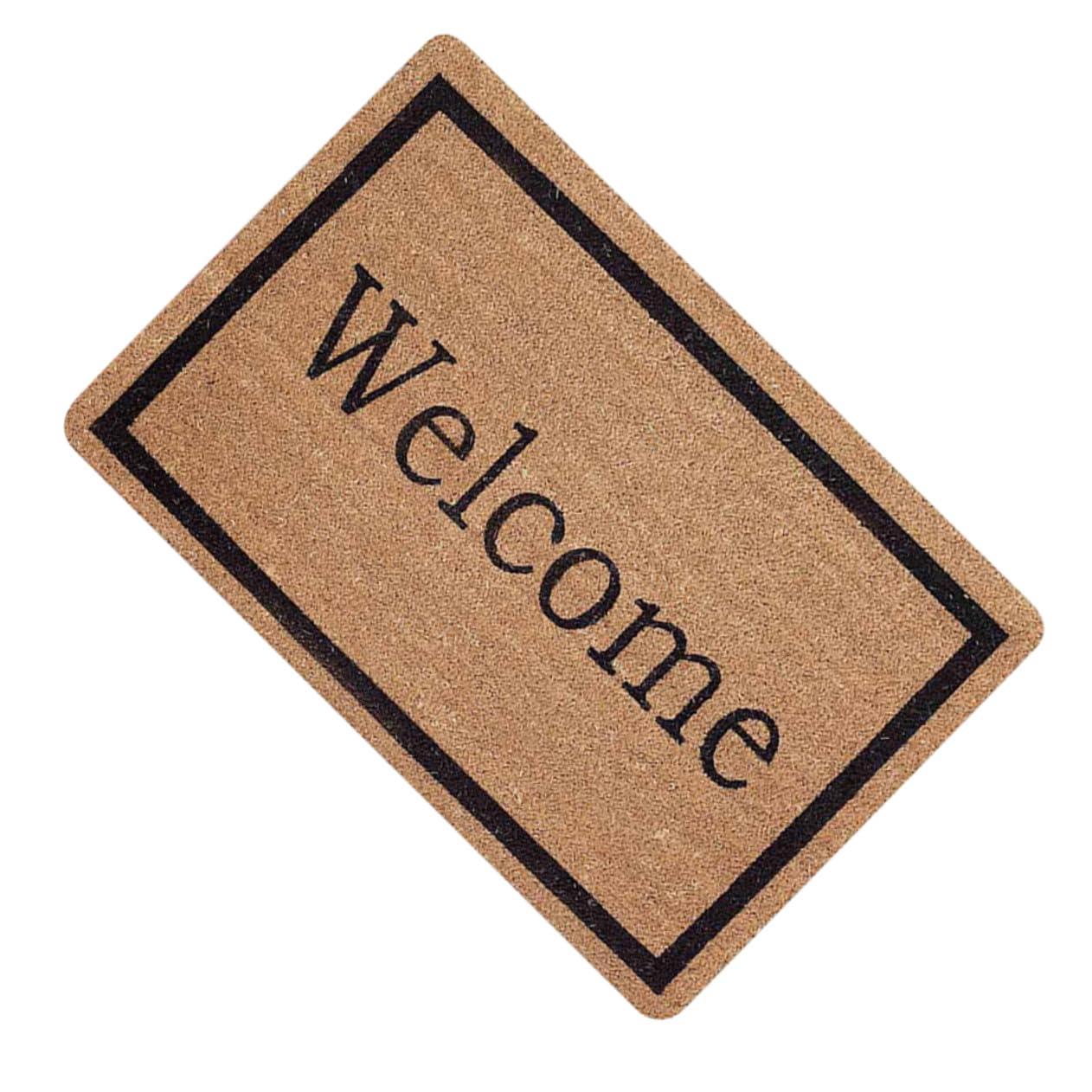 Tapis de porte antidérapant marron pour entrée, cuisine et salon