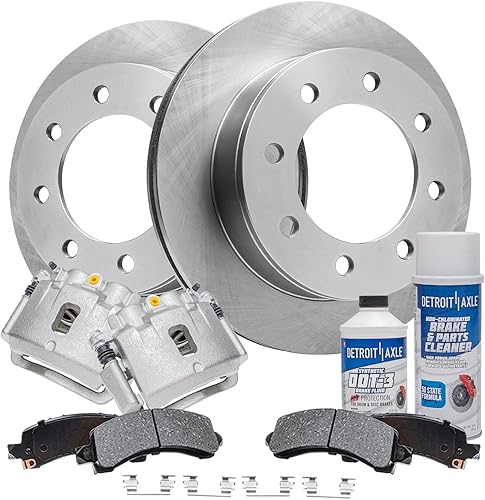 Miniatura 32 de Detroit Axle - Kit de freno trasero para Chevy GMC Suburban Silverado Sierra Yukon XL 1500 Tahoe Escalade 2007-2013 Rotores de freno de disco de