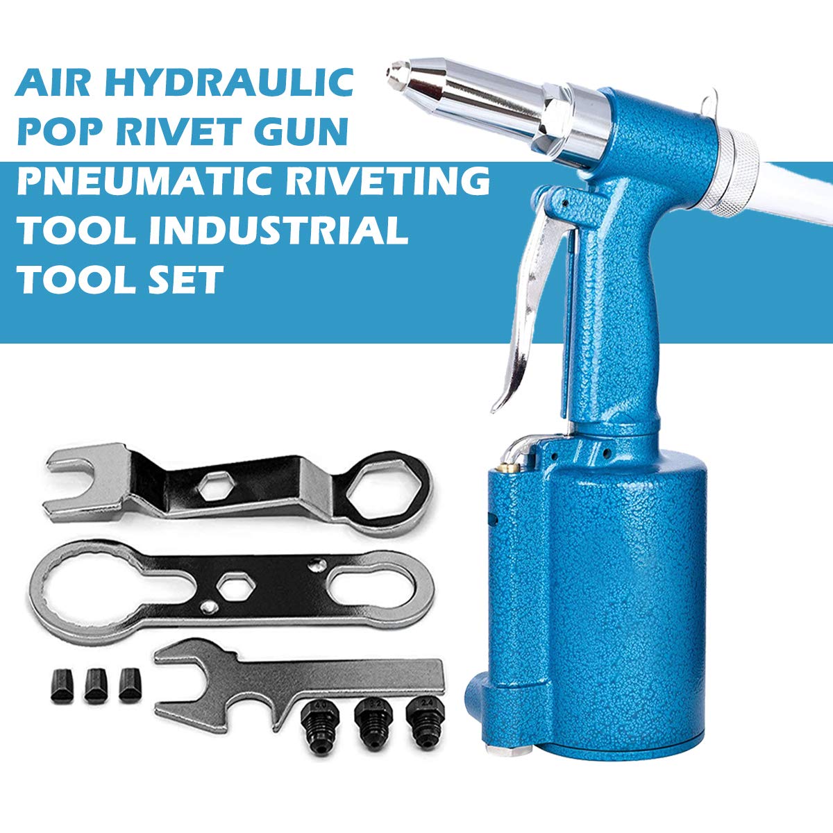 Rivet Gun Pneumatic Pneumatic Air Pop Rivet Gun - Works With 3/32, 5/32 ...