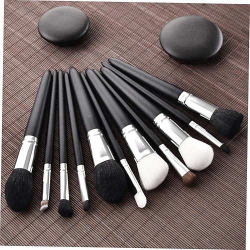 Miniatura 9 de POPETPOP Cepillo de prevención de maquillaje de desperdicio, cepillo de pelo de cabra para mujer, brochas de maquillaje Bling Maquillaje para mujer,