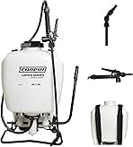 Chapin 60114 Made in USA 4-Gallon Backpack Sprayer with 3-Stage Filtration System Pump Pressured Sprayer, for Spraying Plants, Garden Watering, Lawns, Weeds and Pests, Translucent White