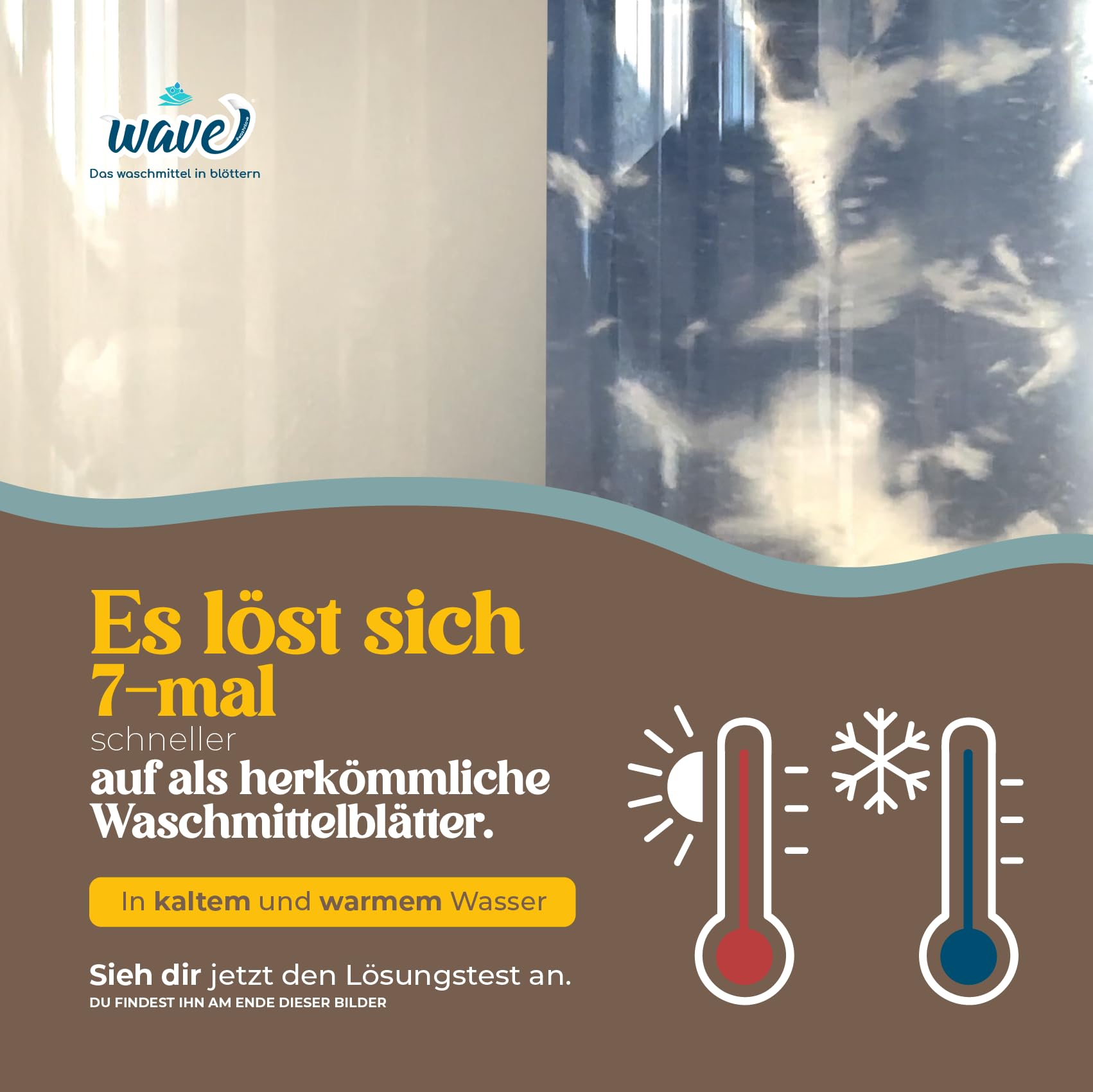 Wave Washing Classic – Das Waschmittel in Tuchform – 100% PLASTIKFREI – Multipack XL – 208 Wäschen - Ökologisch - Biologisch Abbaubar - Kompostierbar