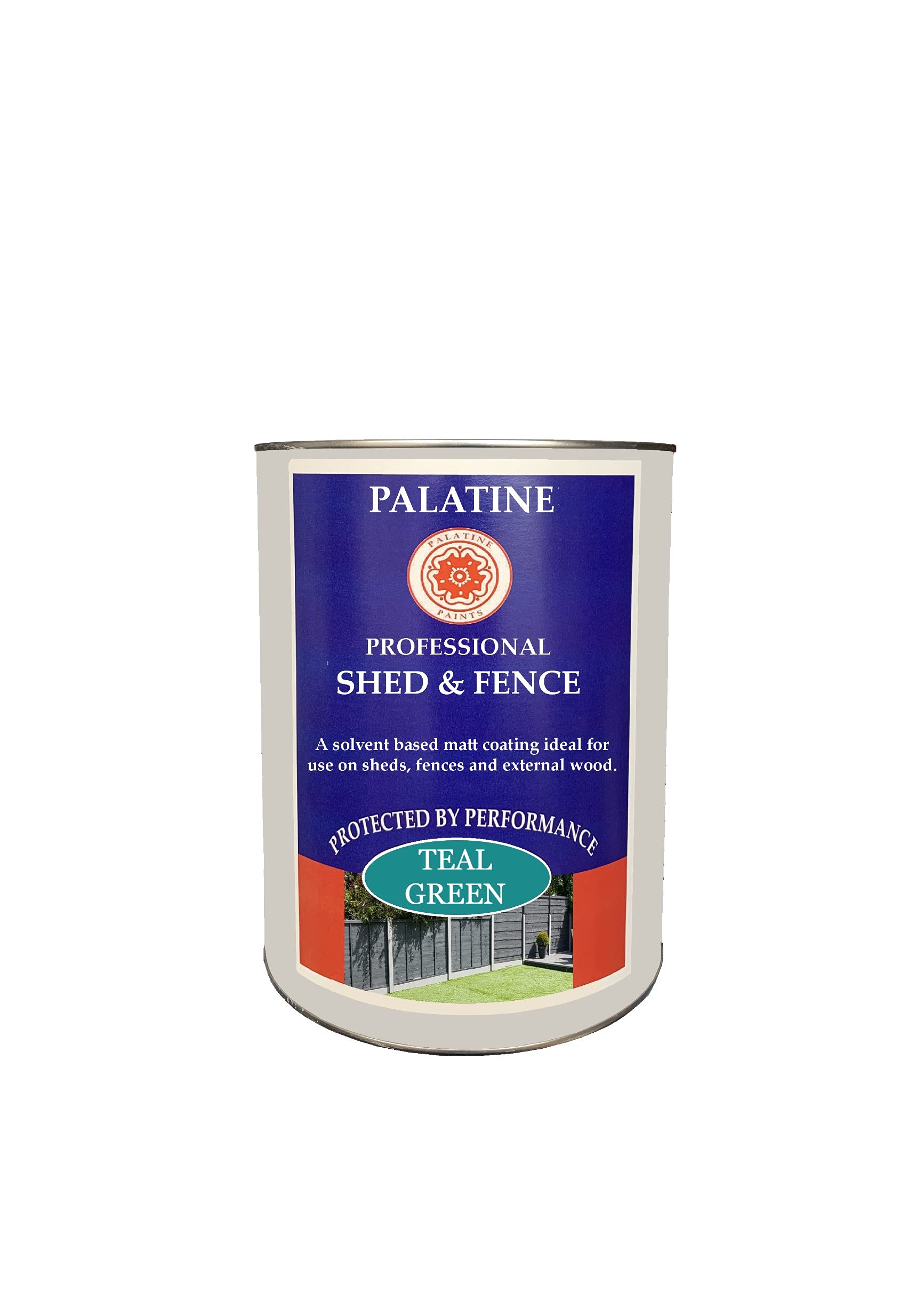 Palatine Professional Shed & Fence 2.5lt | Oil Based Paint for use on Sheds & Fences (Teal Green)