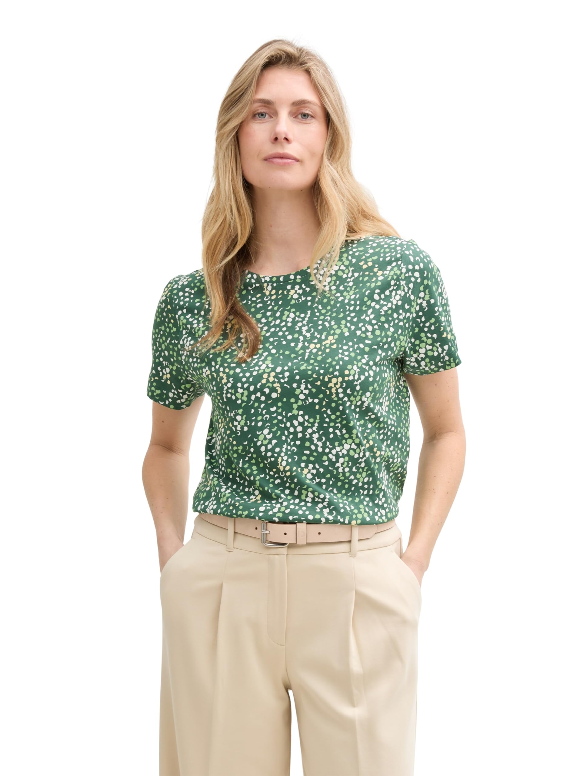 TOM TAILOR Damen Basic T-Shirt mit Print