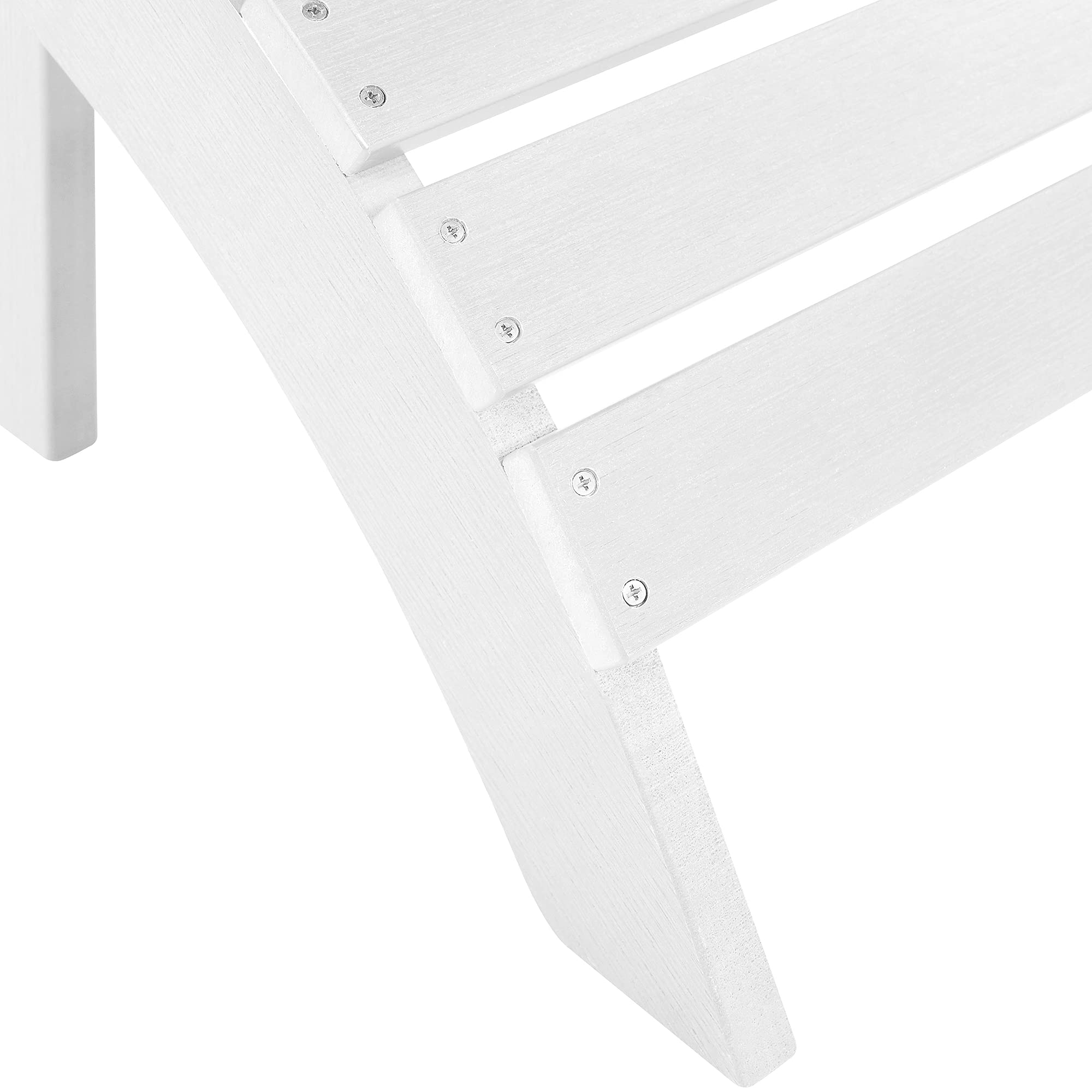Reposapiés blanco de madera plástica resistente a la intemperie estilo moderno jardín Adirondack