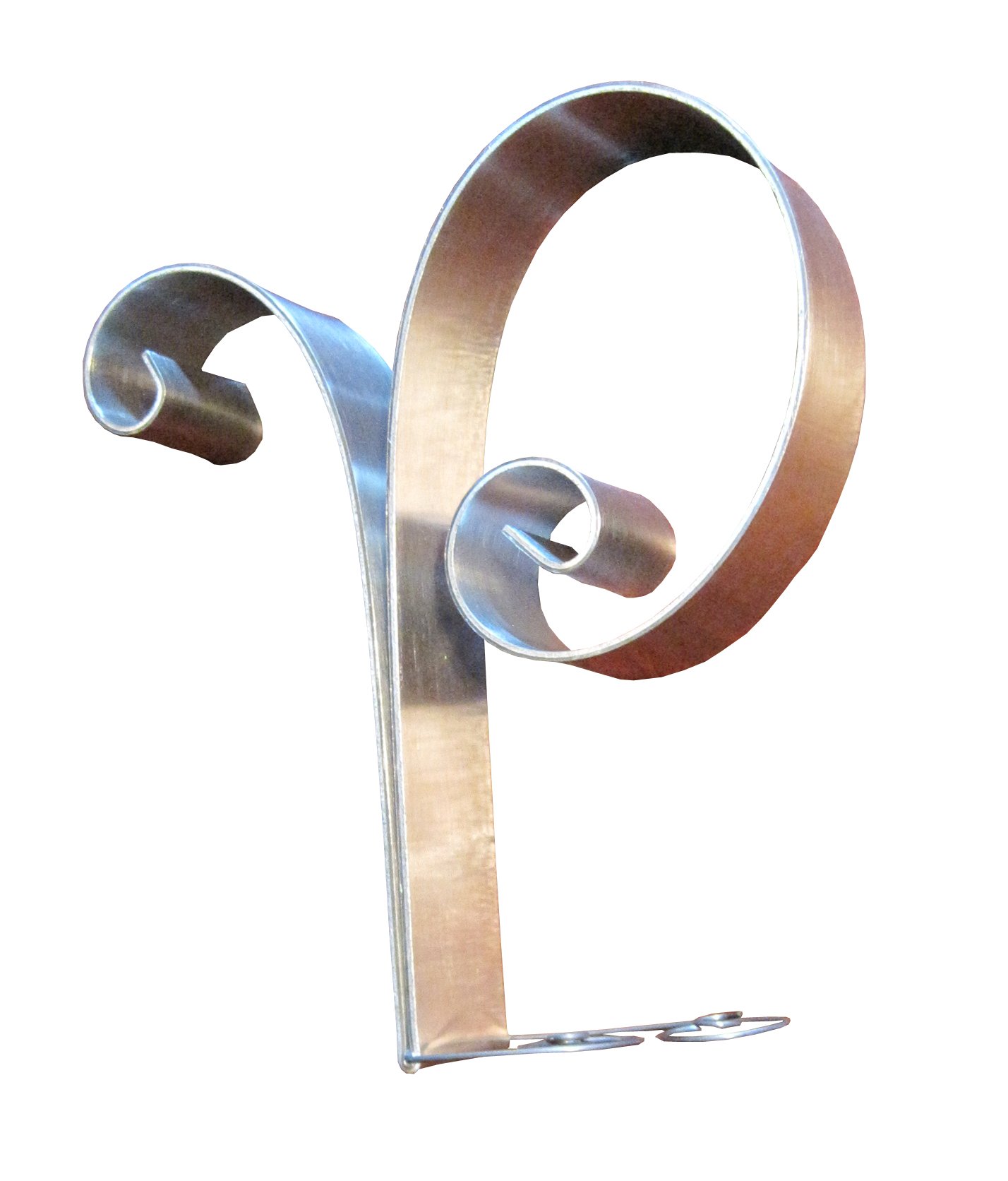 Hortense B. Hewitt Wedding Accessories Metal Scroll Cake Top, Letter P, 5-Inch Tall