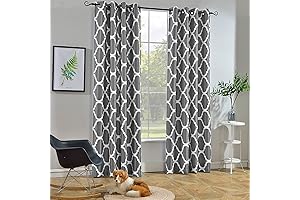 Melodieux Grey Morrocan Blackout Curtains: Transform Your Home with Sophisticated Style