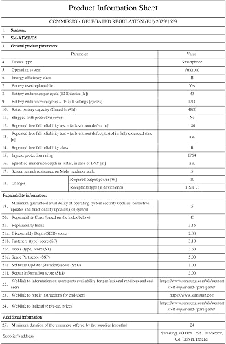 Samsung Galaxy A17 5G 128 Go, Smartphone Android déverrouillé, écran 6,7", Batterie 5000 mAh, Noir, Version FR - 13