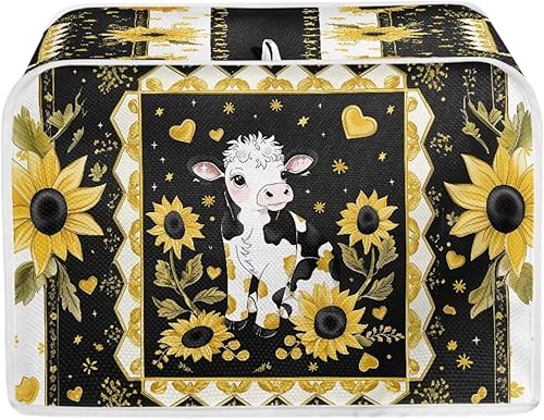 Miniatura 14 de Bulopur Cubierta de tostadora de 2 rebanadas de pintura de pájaros y flores, tostadora, panificadora, organizador de máquina, bolsa de protección