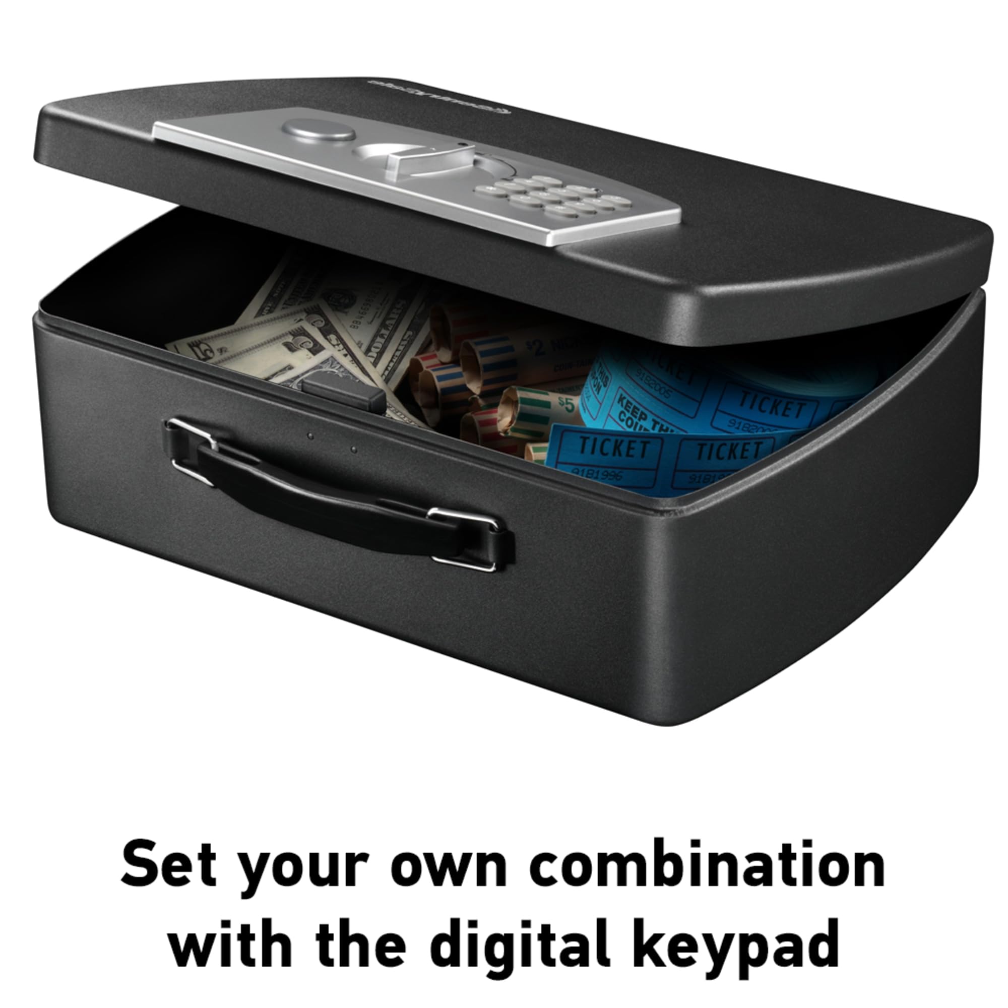 SentrySafe Portable Steel Combination Lock Security Safe, 4-7/16