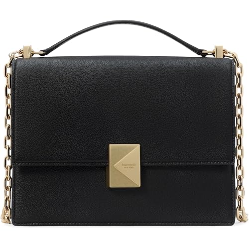 kate spade new york womens Deco Leather Flap Chain Crossbody
