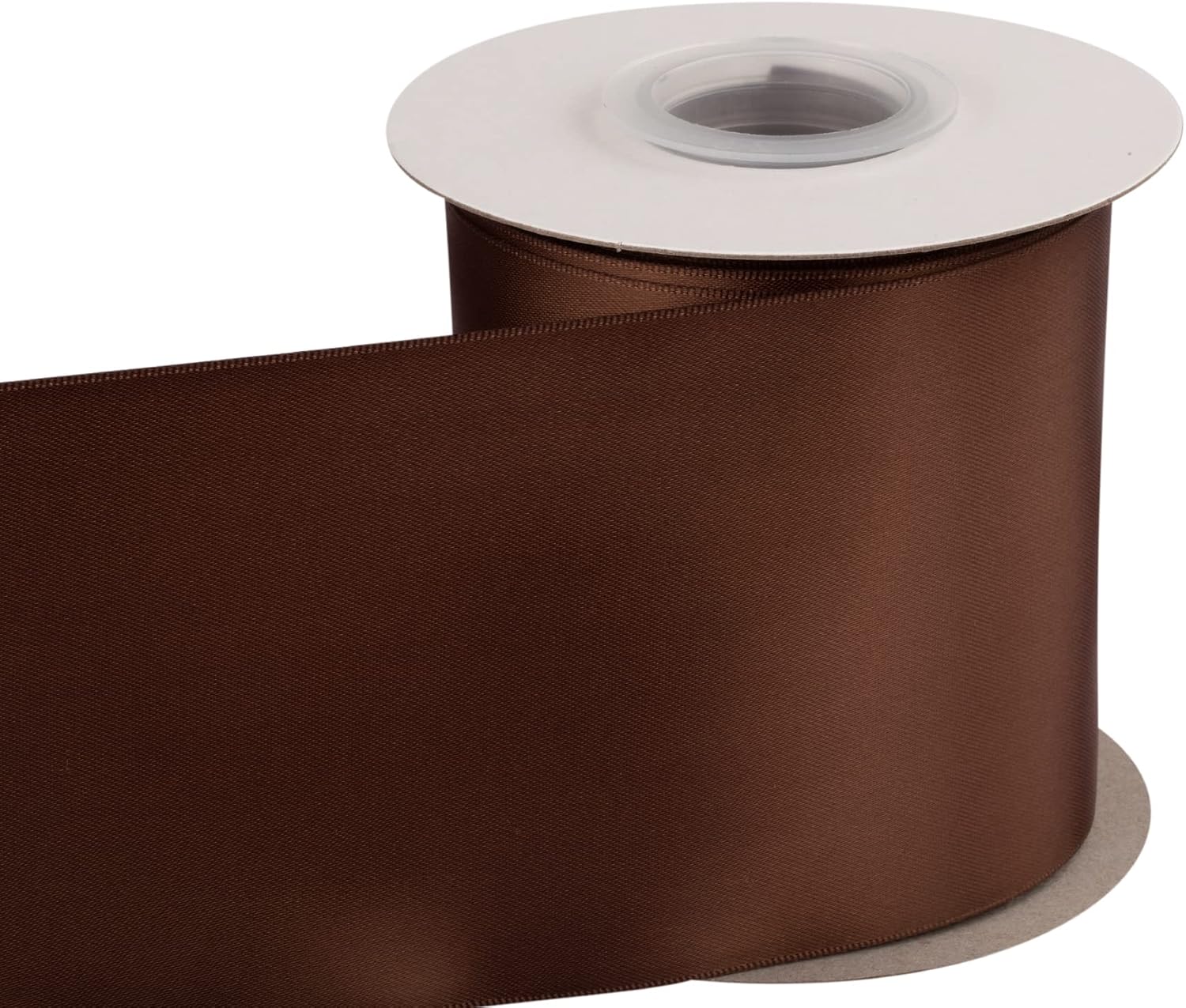 Double Faced Satin Ribbon, 100mm X 22M, Solid Polyester Craft Ribbon, Perfect for Gift Wrapping Crafts - Image 3