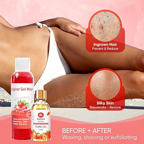 Miniatura 4 de Jabón femenino y barra de jabón Yoni y aceite de Yoni para mujeres, equilibrio de pH, lavado Yoni para hidratación vaginal, elimina el olor, 5.07