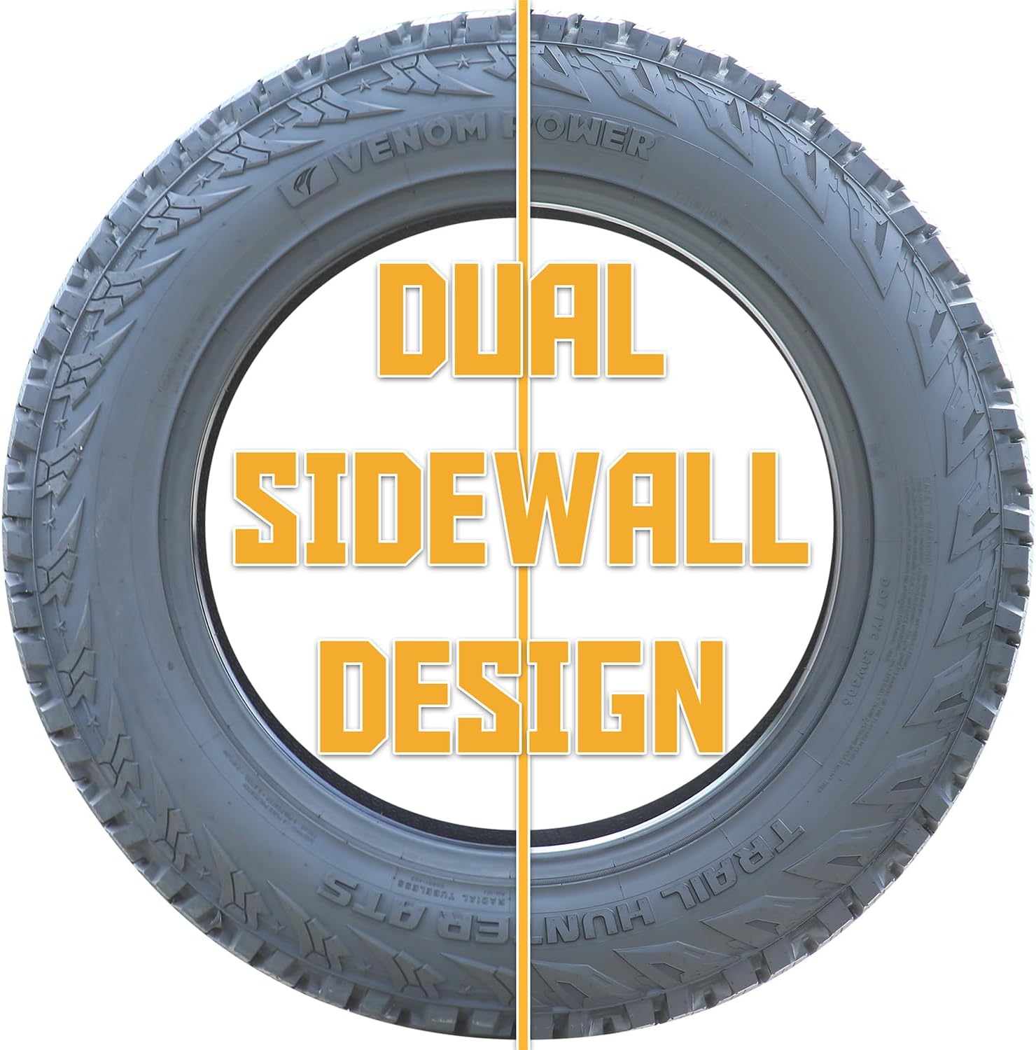 Venom Power Trail Hunter ATS Truck/SUV A/T All-Terrain Off-Road Radial Tire-215/65R17 215/65/17 215/65-17 103T Load Range XL 4-Ply BSW Black Side Wall