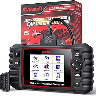 iCarsoft MB V3.0 OBD2 Máquina Diagnosis Coche para Ben.z/Sprinter/Smart, Bidireccional Escáner de Todo el Sistema, 35 Fu...