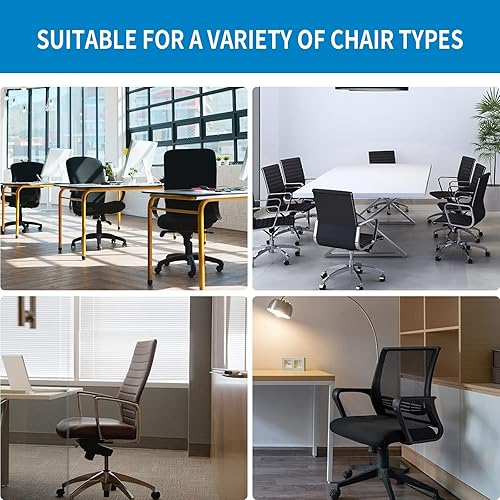 Miniatura 8 de Reposacabezas ajustable de malla negra para silla de oficina, accesorio ergonómico universal para escritorio, computadora y sillas giratorias