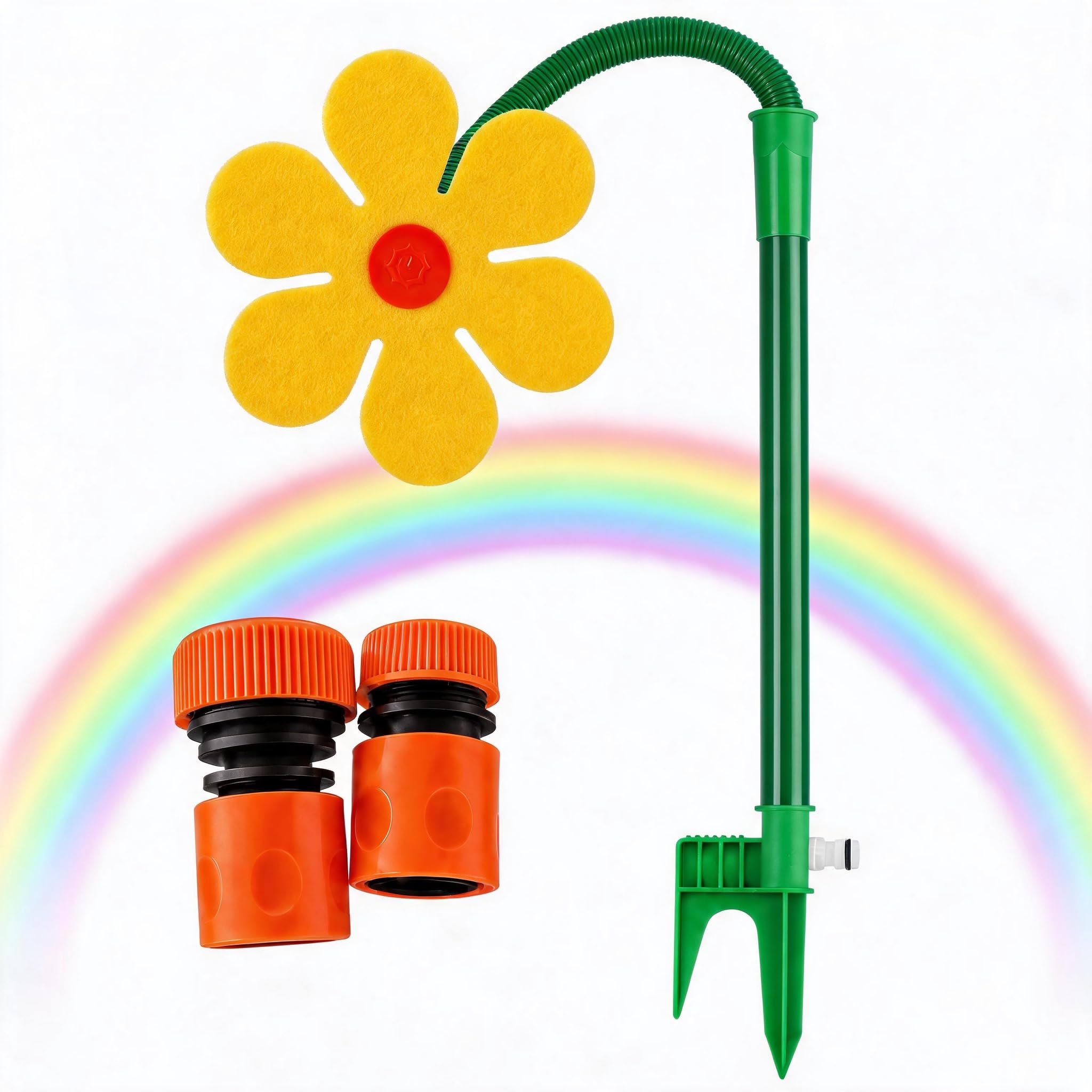 Crazy Daisy Sprinkler for Kids, Summer Garden Water Toy for Family Fun