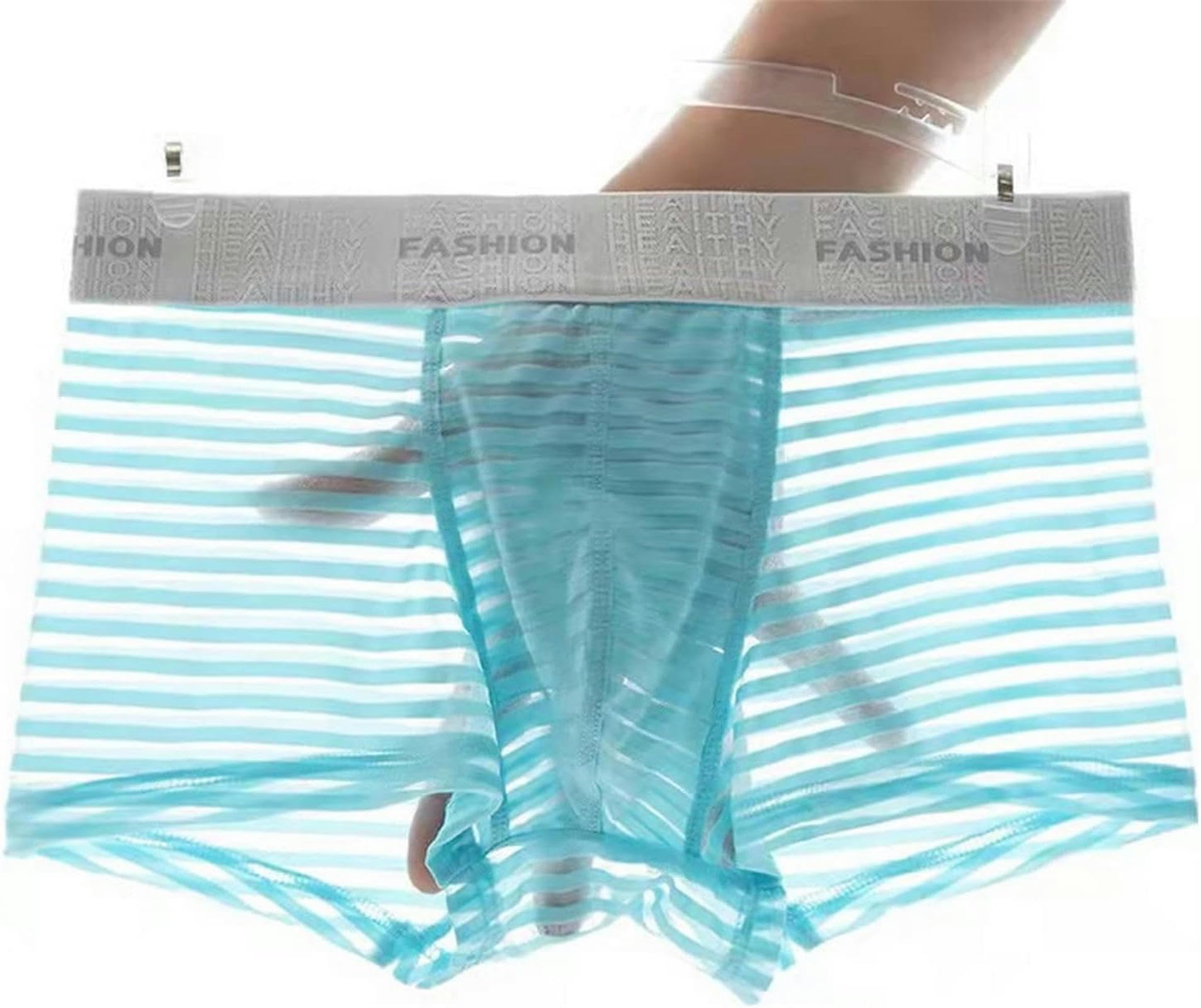 Boxer Uomo 3 Slip Boxer da 3 Pacchi See Attraverso Boxer Shorts Sexy Lingerie Shorts Shorts Traspirante Tronchi-l-3 Random Color 3pc