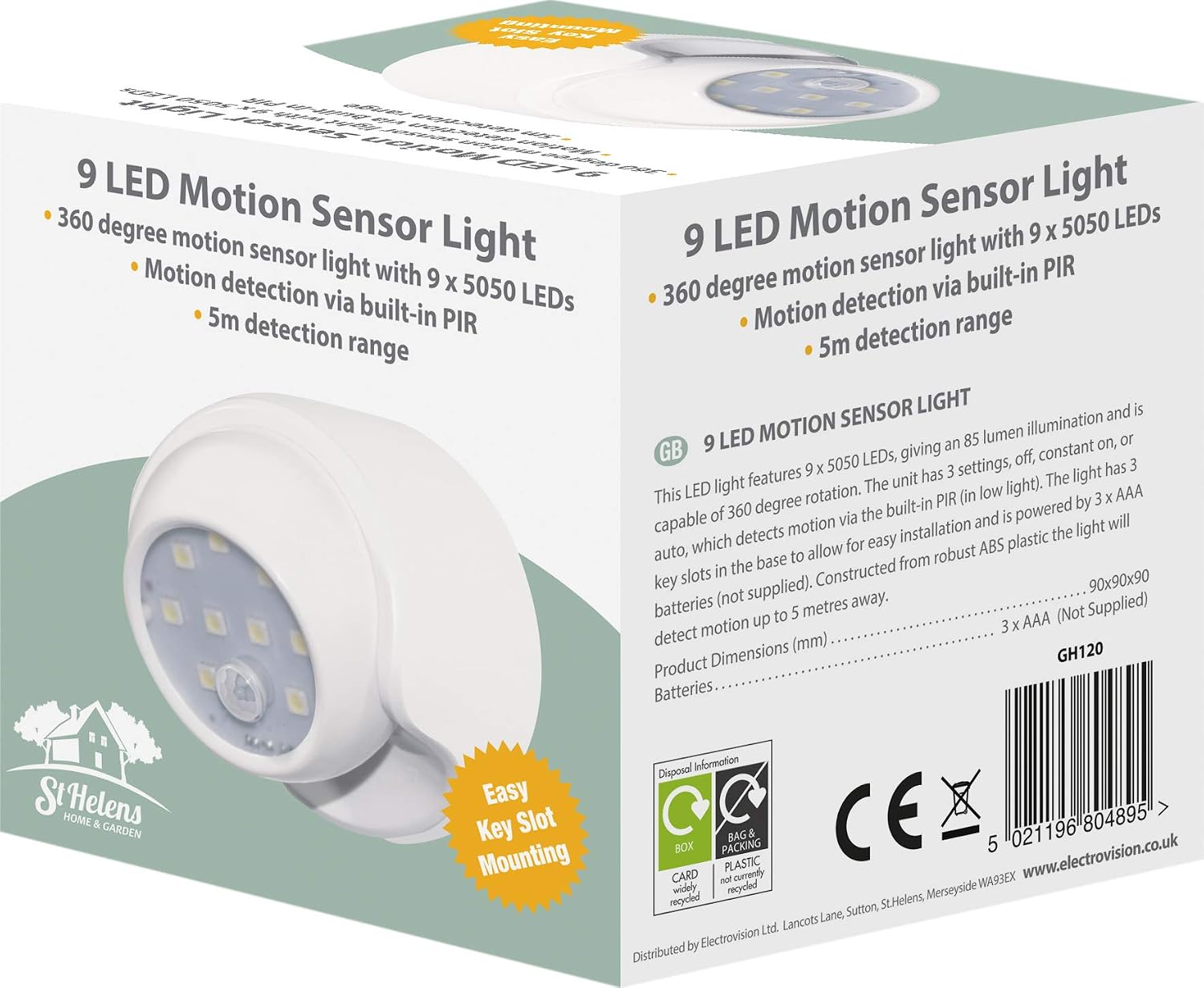 St. Helens Home & Garden 9 LED Motion Sensor Light