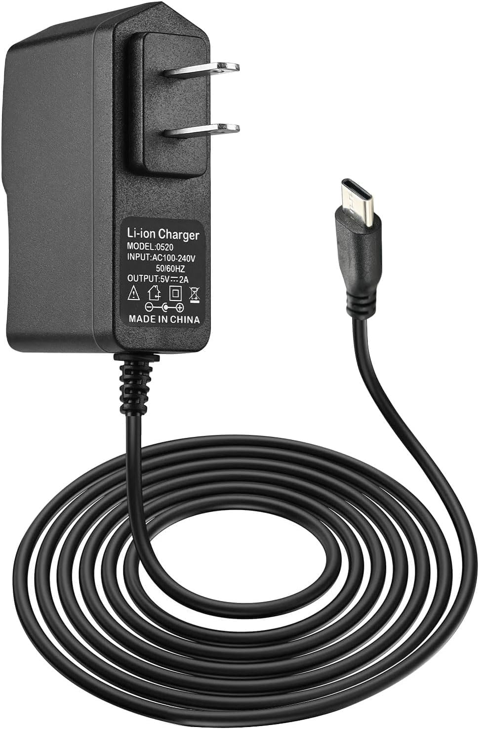 Type C Charger Cable 5V 2A Massage Gun Charger Power Cord Type C Charging Cord, Compatible for Sportnear Mini 2 Mini 3, R3,Reflux,alt AUKEY Home,ALK are Charging Cord