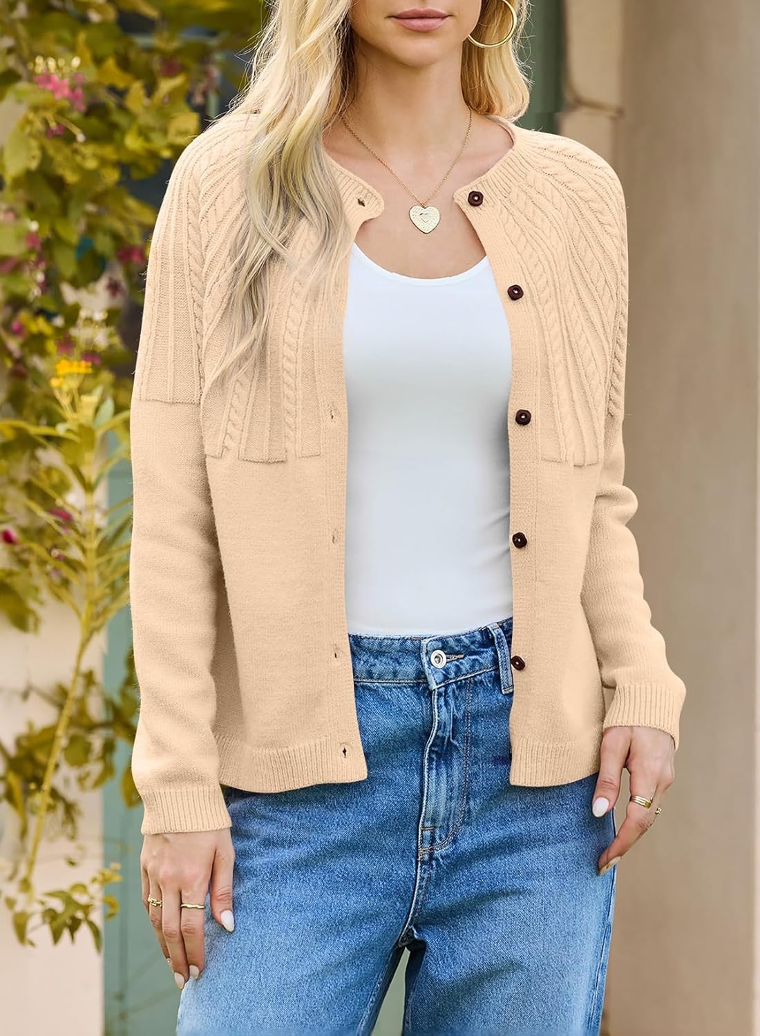 Dokotoo Cardigan Sweaters for Women 2025 Fall Outfits Long Sleeve Crochet Knit Sweaters - Image 2