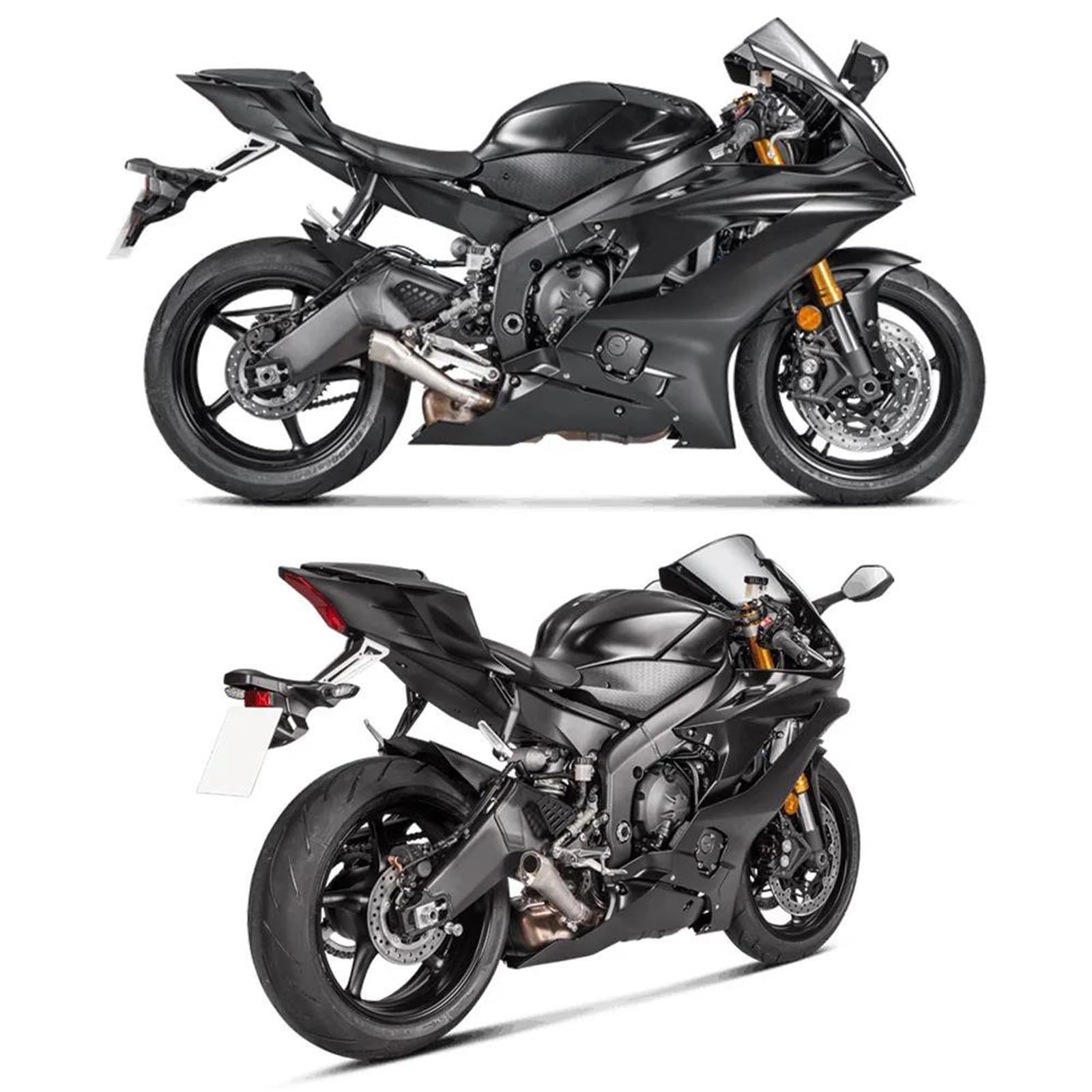 Tubo De Escape Modificado Para Motocicleta, Piezas Enlace Medio Para Silenciador Para Yamaha R6 YZF-R6 YZF 2006 2007 2008-2020 Piezas de montaje