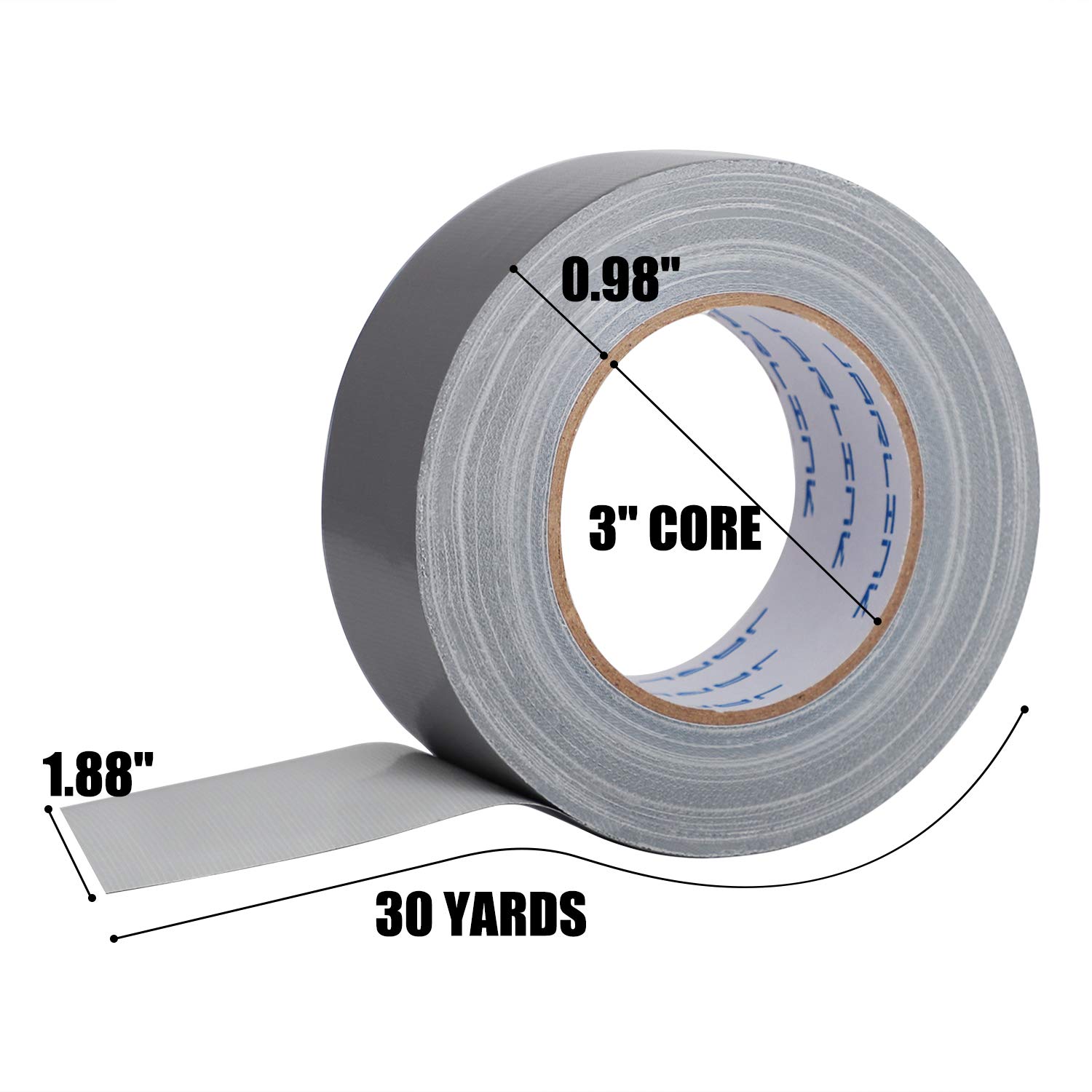 JARLINK 6 Pack Duct Tape, 11mil Thick, 1.88 inches x 30 Yards, Multi-Use for Home Office Improvement, Indoor and Outdoor Repairs, Silver: Industrial & Scientific