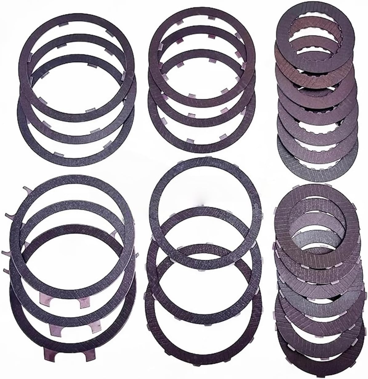 AL4 DPO Auto Transmission Clutch Plates Friction Compatible For Peugeot 1.6L 18pcs/2.0L 26pcs 97-up Car Gearbox Clutch Disc Repair Kit(Friction 1.6L 18pcs)