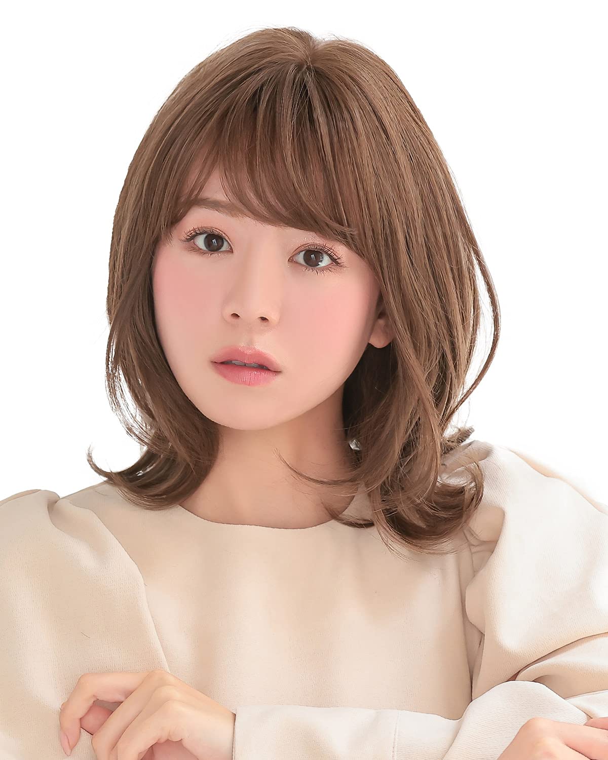 [AQUADOLL(アクアドール)] ウィッグ ミディアム ボブ 医療用 フルウィッグ レディース かつら 女性 フリーサイズ BRN.ブラウン  pw113BRN