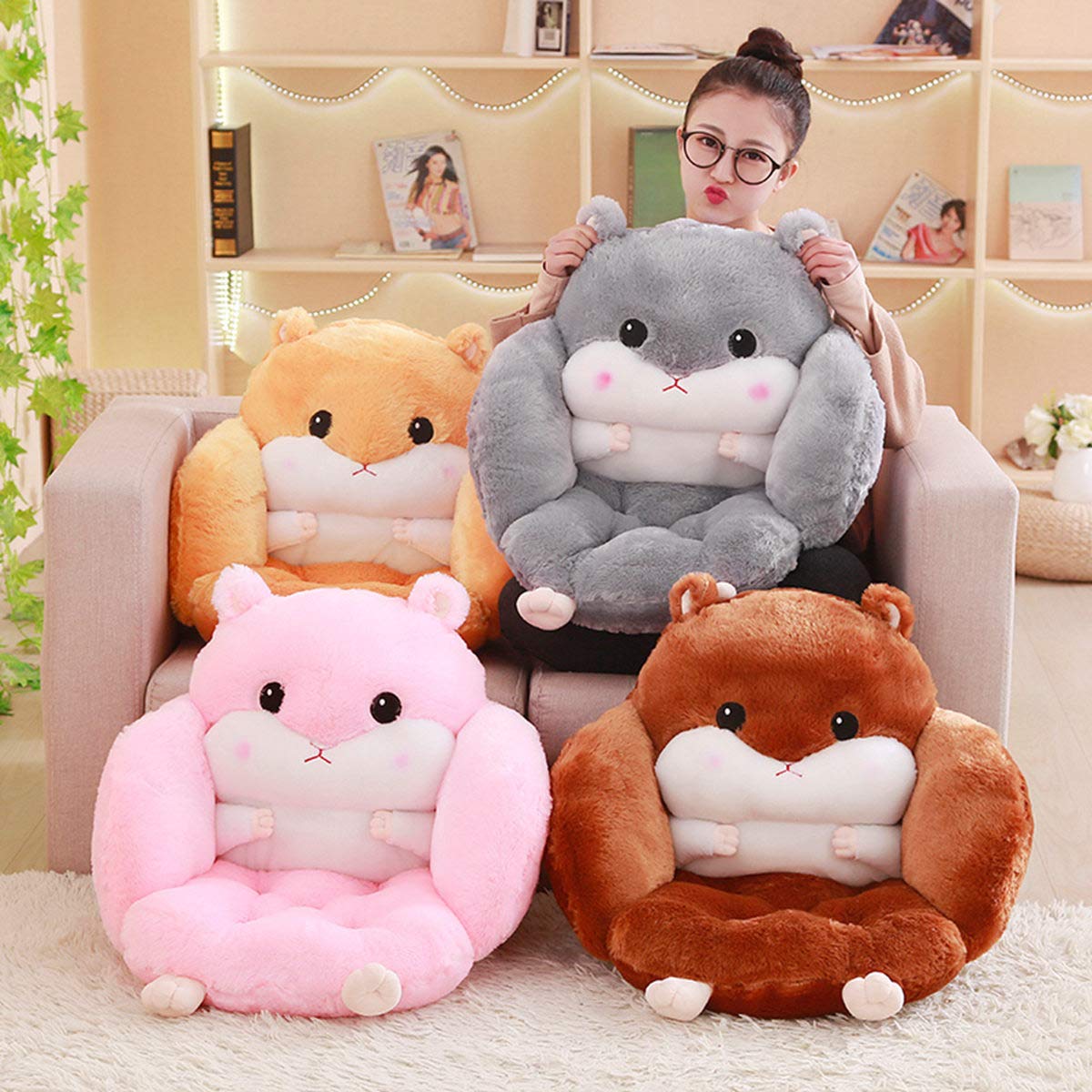 Amazon｜Urakutoys 座椅子 ピンク 50cm｜座椅子 オンライン通販