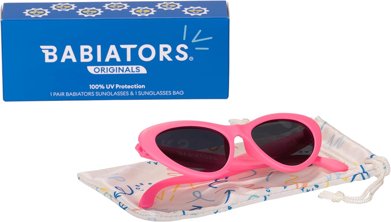 Babiators Children’s Cat-Eye Shaped UV Sunglasses - Bendable, Flexible, Durable, Baby Safe | Multiple Sizes