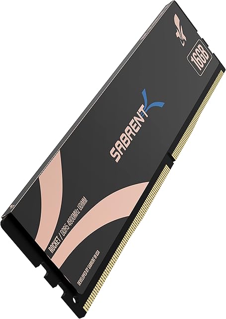 Sabrent SABRENT Rocket DDR5 16GB U-DIMM 4800MHz Memory Module for Desktops and PCs (SB-DR5U-16G)