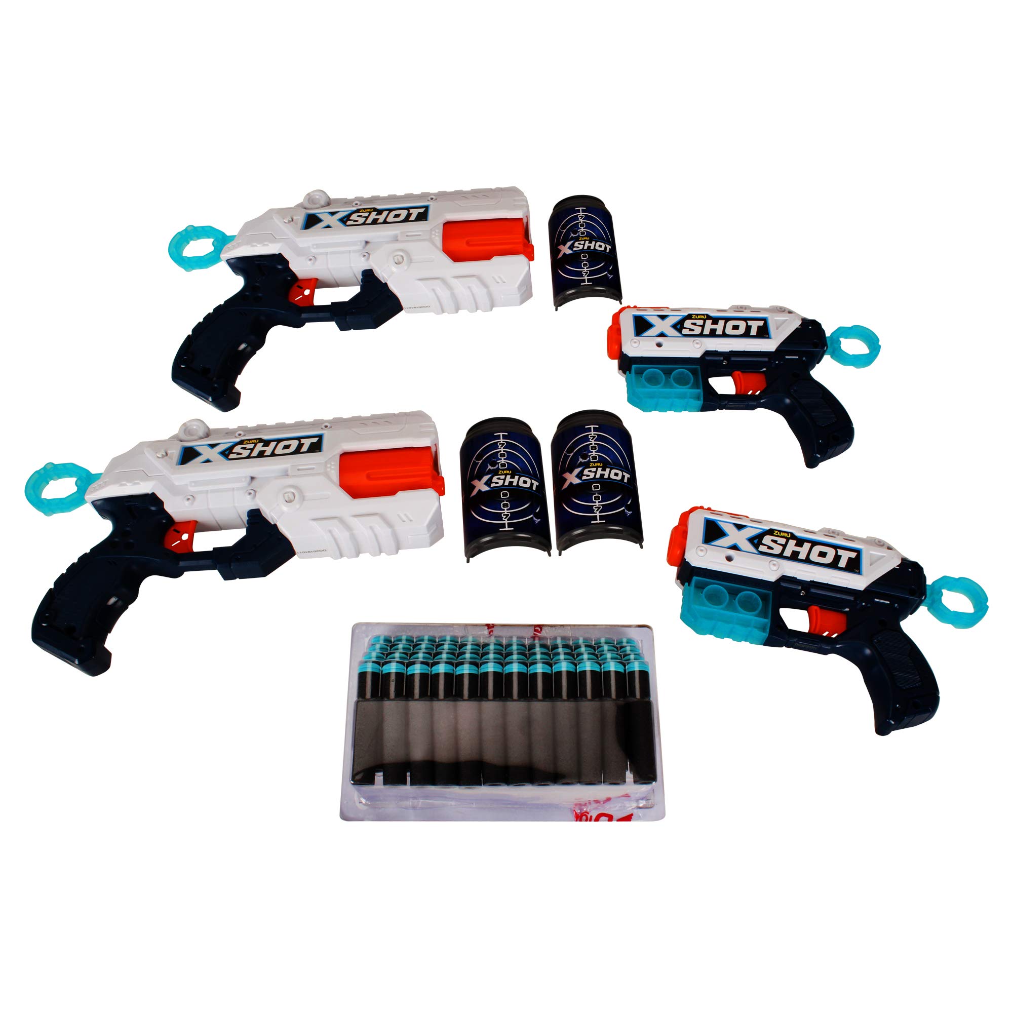 X-Shot Excel Double Kickback Double Reflex 6 Foam Dart Blaster