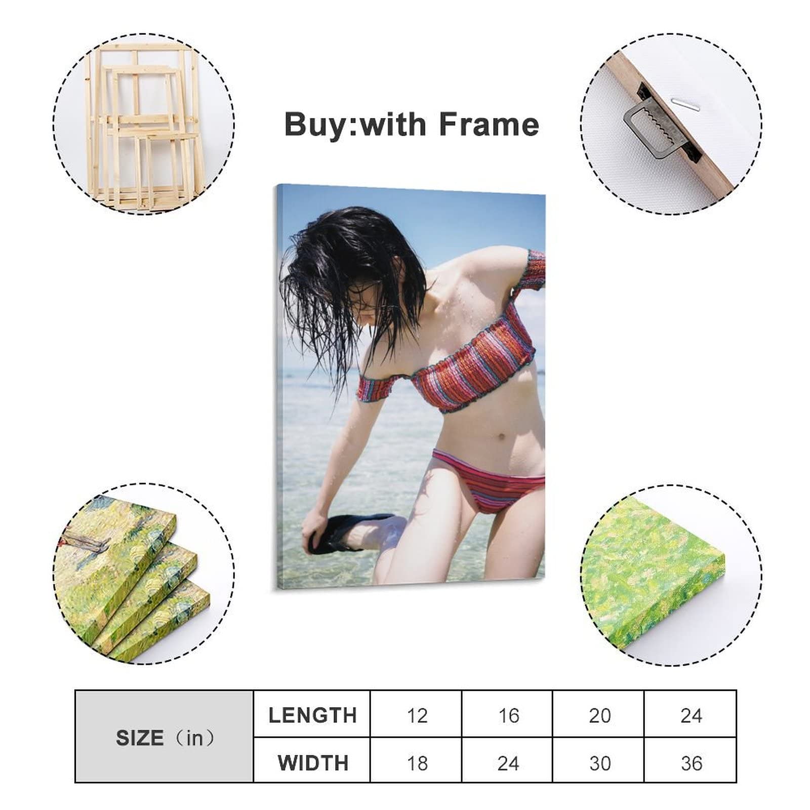 Amazon.co.jp: 山本舞香水着セクシー写真ポスター絵画 ポスター 装飾