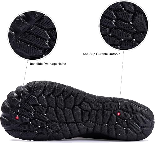 Miniatura 2 de Zapatos de agua para hombre descalzos de secado rápido, calcetines acuáticos para natación, buceo, surf, piscina, deportes acuáticos, playa,