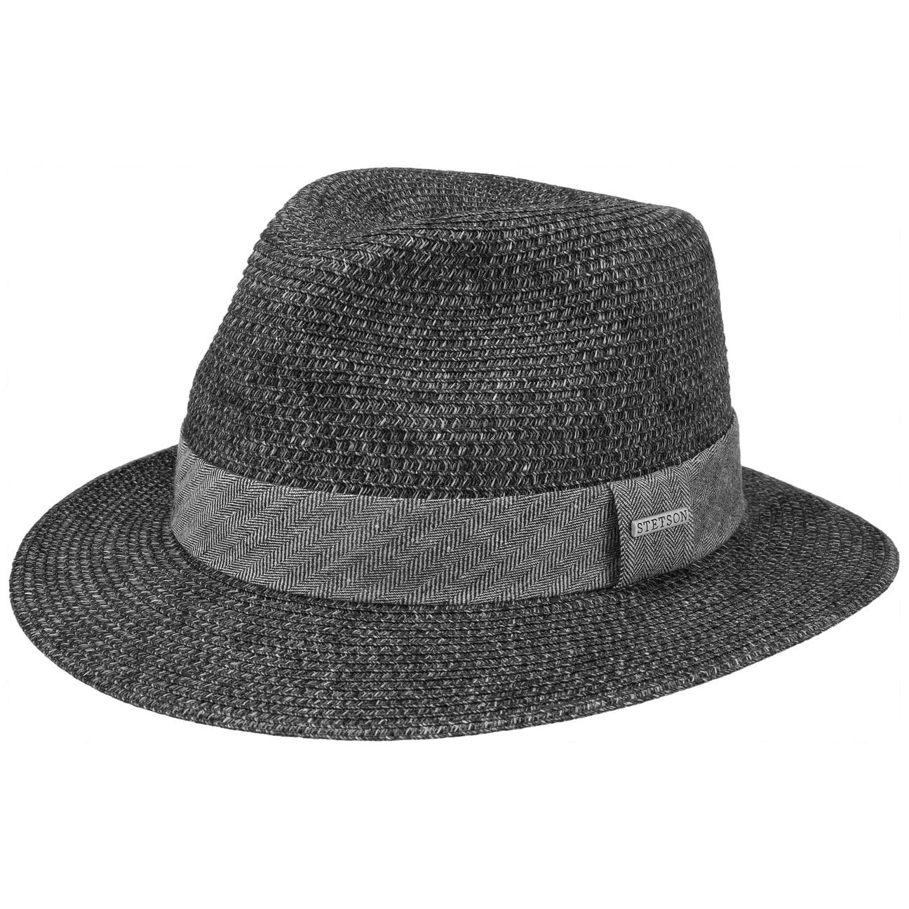 SOMBREROSHOP Nark Sombrero Traveller de Paja Toyo Banda Multicolor con Banda de Tela Unisex Primavera Verano