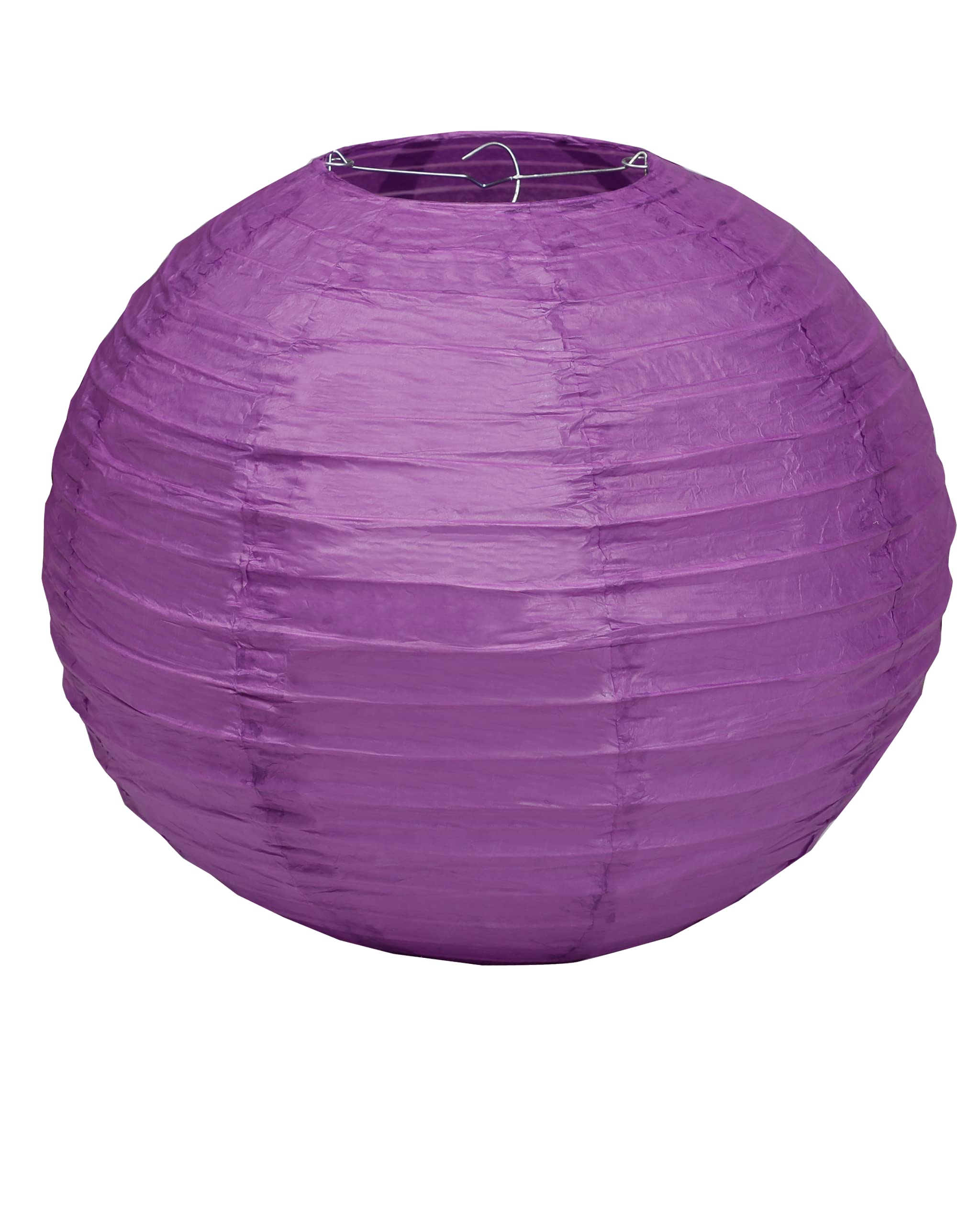 Paper Lanterns Mix Color Packs of 3 Round Paper Lanterns Lampshade Party Decorations (Purple, 14" (35 cm)) - Image 2