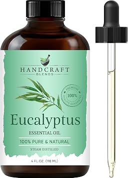 Handcraft Blends Sweet Orange Essential Oil, Eucalyptus Essential Oil and Lavender Essential Oil, Huge 4 Fl. Oz, 100% Pure and Natural Essential Oils, Therapeutic Grade with Premium Glass Dropper
