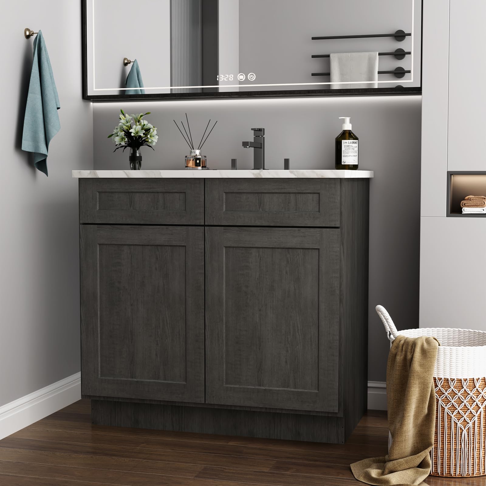 Hausvita 30 inch Bathroom Vanity Cabinet