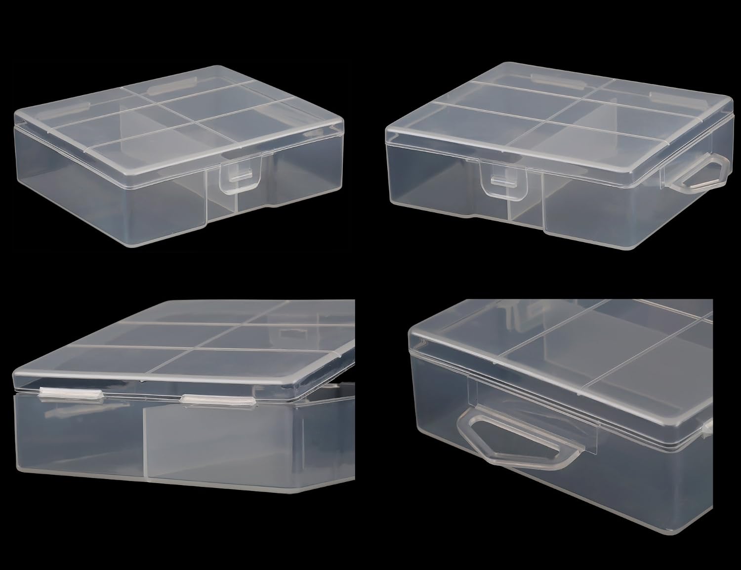 Whizzotech AA and AAA Battery Storage Case Holder Organizer Box (24 AA + 24 AAA)