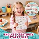 Flavizo DIY Sticker Rolls Bracelet & Band Kit for Kids Girls – 160 Pcs Reusable Cartoon Stickers, Spacer Beads, 16 Bracelet Rolls – Creative Craft & Gift Set, Multicolor gallery image
