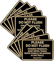 Vista 35 de All Quality Letrero clásico enmarcado con texto en inglés «Please Do Not Flush Thank You» para baño, 4 x 6 pulgadas (negro y blanco) 1 paquete