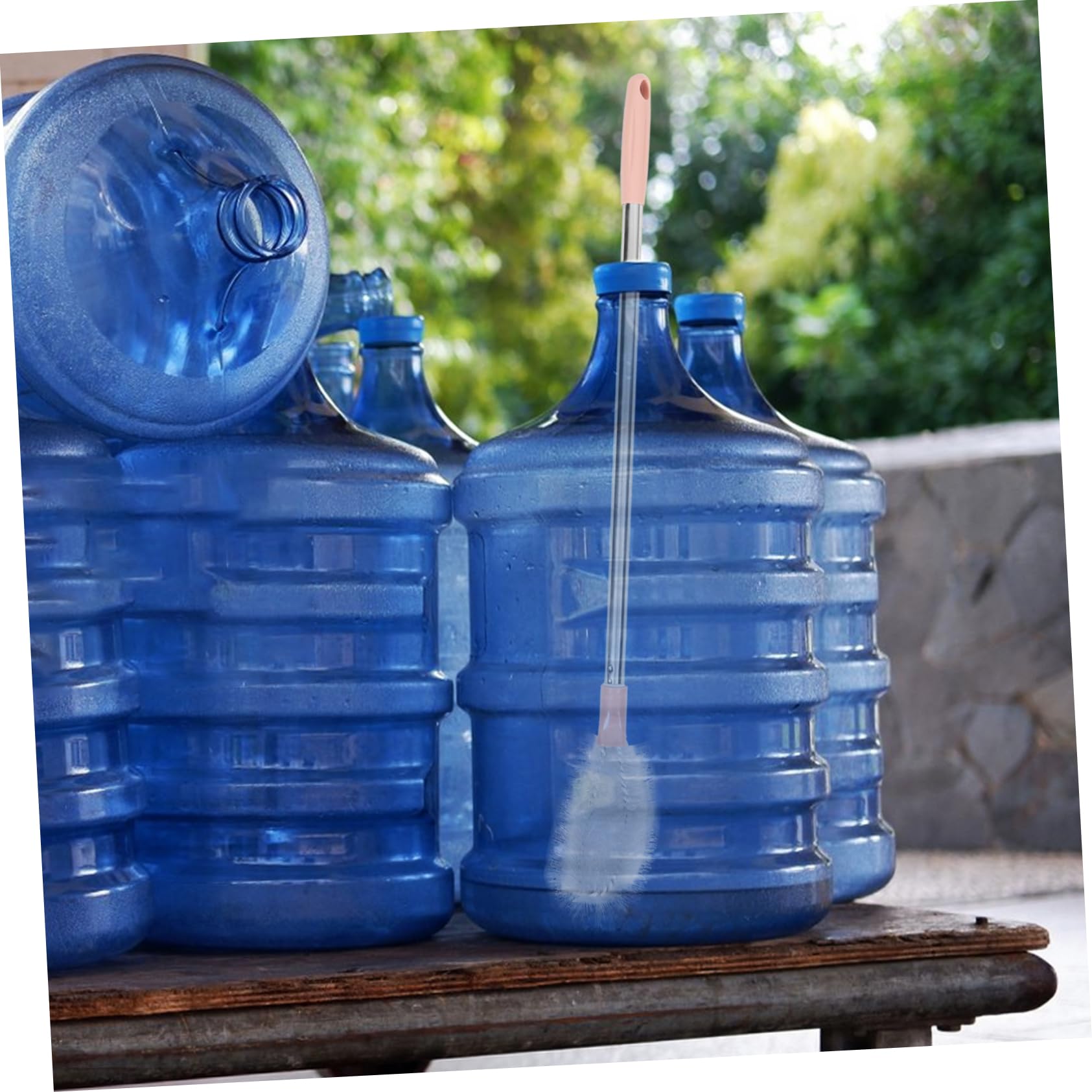 BELLIFFY 2pcs Bucket Brush Water Jug Cleaning Brush Long Bottle Brush Long Handle Scrubber Long Handle Cleaning Brush Water Bottle Cleaner Brush Water Bottle Brush for Cleaning Plastic