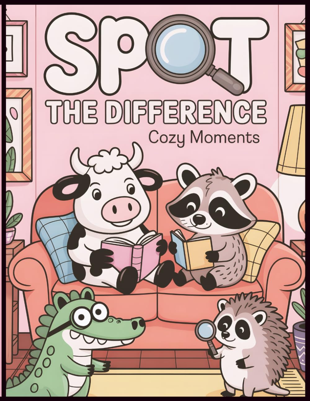 Spot the Difference – Cozy Moments: Activity Book with 55 Beautiful Illustrations: Puzzle Brain Challenge for Seniors, Adults & Teens (Spot the Difference World)