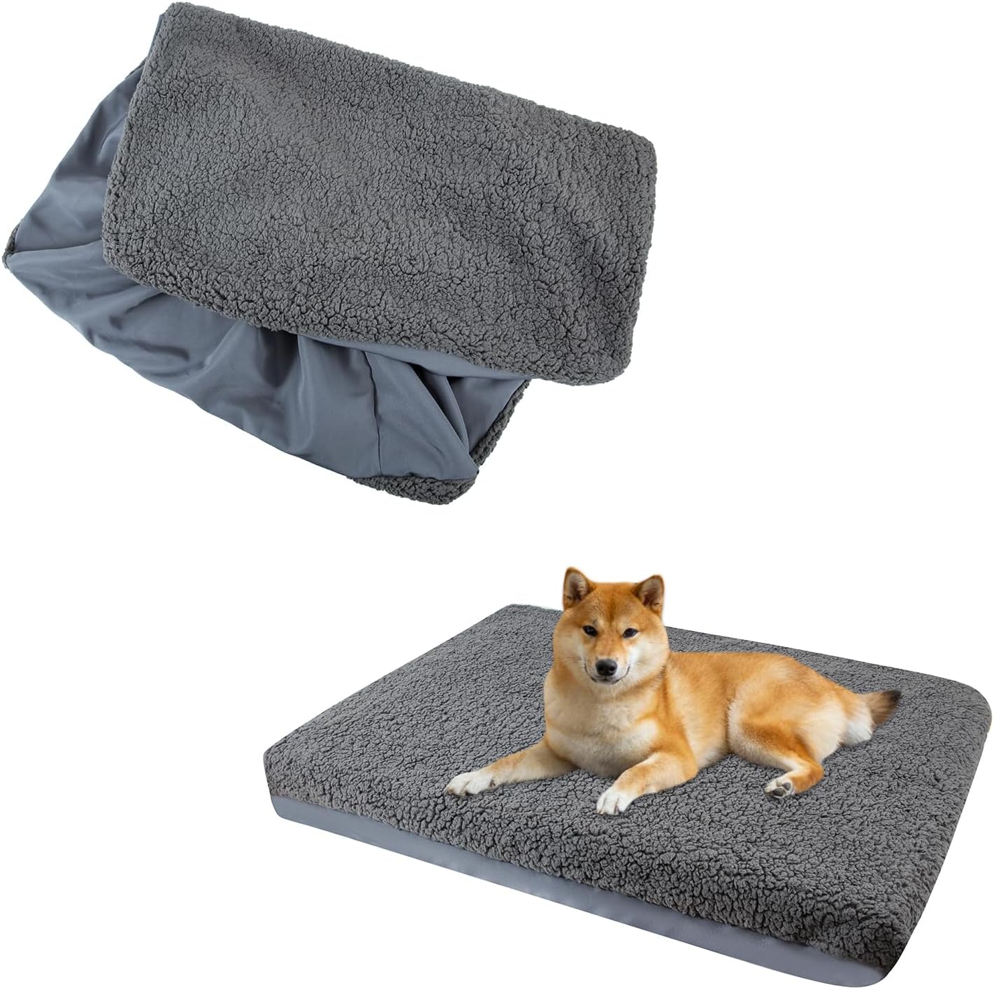 Picture of Dog Bed Cover,Replacement Soft Plush Outer Cover for For Small/Medium ...