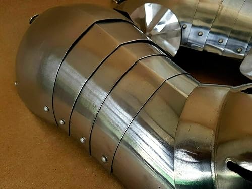 Vista 3 de ANTIQUECOLLECTION Armadura de brazo completo de acero medieval caballero Larp Sca regalo de Navidad