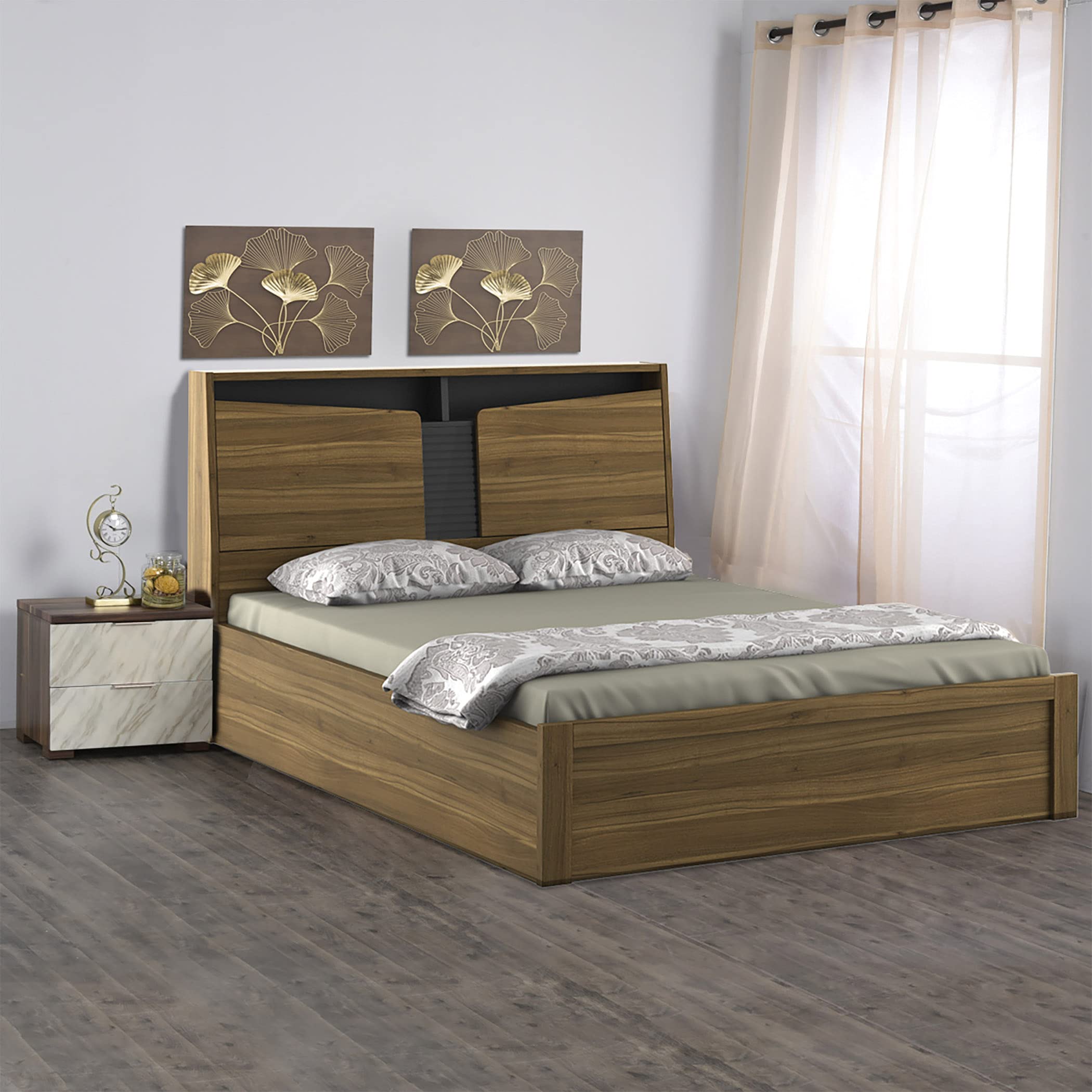 Home Centre Quadro Flex Queen Size Bed with Box Storage